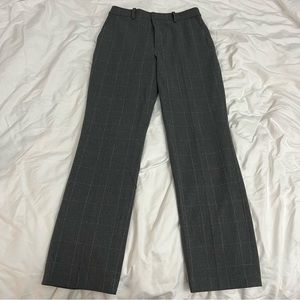 Uniqlo Smart Ankle Pants (2-Way Stretch) - S Gray Check